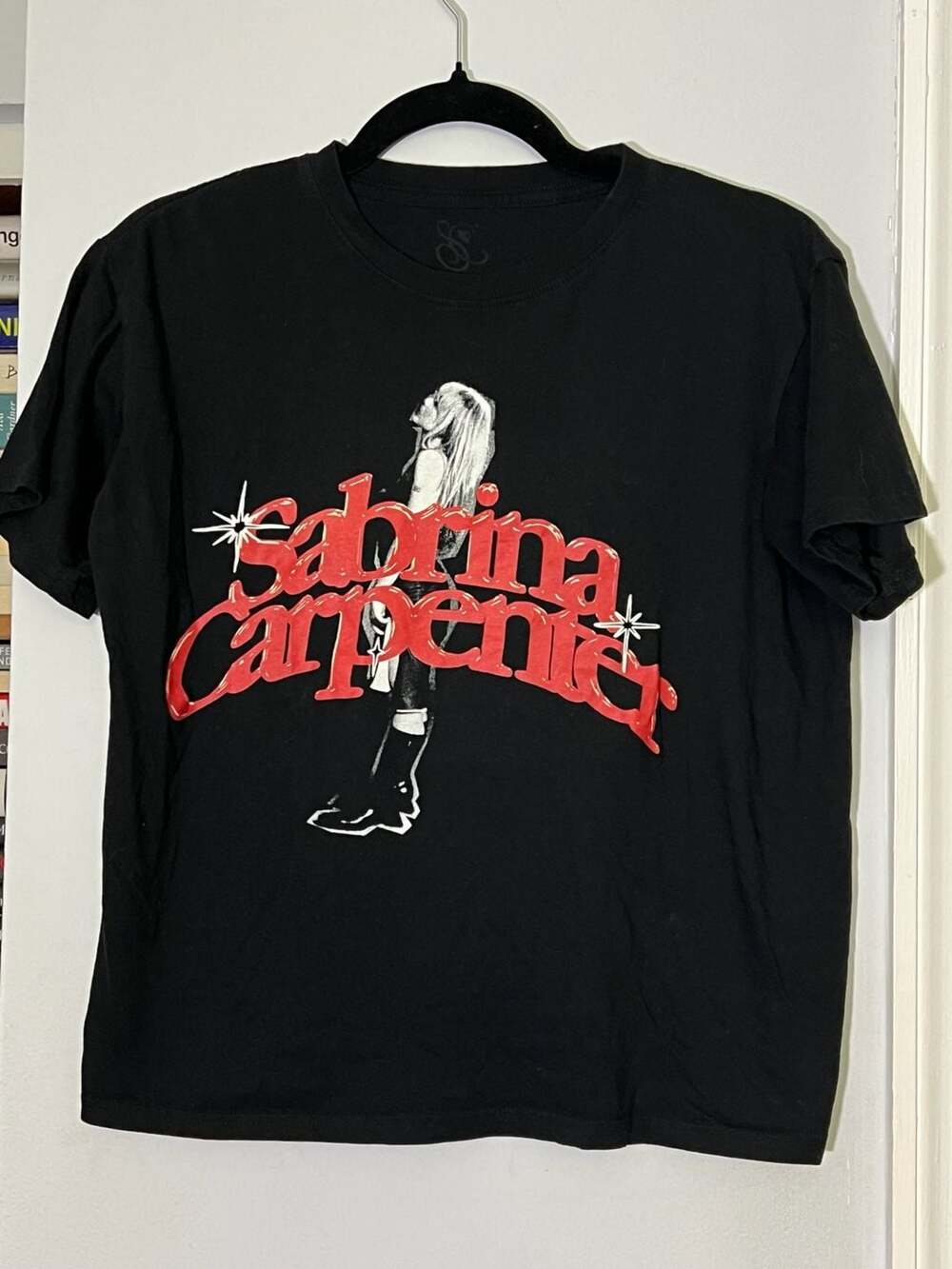Sabrina Carpenter Official Merch Black Red Graphic T-Shirt